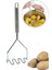 Pratik 25 cm Lüks Paslanmaz Metal Patates Ezici Patates Ezeceği Püre Yapıcı Ezecek Aparat Dayanıklı 2