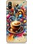 Xiaomi Mi A2 Uyumlu Kahve ve Renkli Dalgalar Desenli Silikon Kılıf 1
