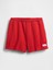 Kadın Kırmızı Heavyweight Havlu Kumaş Şort 2