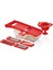 Şarjörlü 5 Bıçaklı Çok Amaçlı Rende Paslanmaz Çelik Pratik Doğrama Kesme Mutfak Rende Seti Kırmızı 1