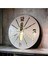 Beyaz Ahşap Dekoratif Duvar Saati, Farklı Desenli, 50CM 2