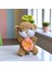 Sevimli Sincap Çiçek Detaylı Peluş Oyuncak (15 Cm) 1