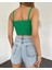 V Yaka Askılı Crop Triko Büstiyer 3