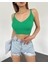 V Yaka Askılı Crop Triko Büstiyer 6