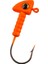 Jighead - Zoka - Kurşunlu Olta Iğnesi - (Xh-A 06) - Turuncu - 8 Gr - 5 Adet 3