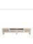 İskandinav Tv Sehpası ,tv Ünitesi , Konsol Jüt Kumaşlı Beyaz Mdf E180xd39xy49cm 3