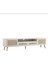 İskandinav Tv Sehpası ,tv Ünitesi , Konsol Jüt Kumaşlı Beyaz Mdf E180xd39xy49cm 4