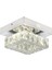 Modina Tek Katlı Krom 3 Renkli 20 Watt Ledli 3 Renkli Kristalli Taşlı Modern Tasarım LED Kristal Sa 3