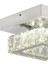 Modina Tek Katlı Krom 3 Renkli 20 Watt Ledli 3 Renkli Kristalli Taşlı Modern Tasarım LED Kristal Sa 4