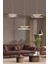 Modern Tasarım Vegas LED Avize Üçlü Sıralı Ledli Gold Sarı 2