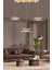 Modern Tasarım Vegas LED Avize Üçlü Sıralı Ledli Gold Sarı 5