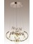 Yummy 3 Renk Gold ( Sarı Beyaz ve Gün Işığı ) Kumandalı LED Kristal Taşlı Avize 4