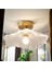 Luxury Classics Avize Şeffaf Camlı Avize Plafonyer Tavan Avize E-27 Duy 6