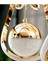 Badem Modern Sarkıt LED Avize 3 Renk Toplu Kelebek Taşlı Gold Kaplamalı 3