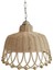 Rattan Bambu Hasır Sarkıt Avize Boncuklu 35 cm 5