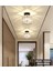 Modern Luxury Plafonyer Tavan Kristal Taşlı Avize Kare Hol Antre Avize Siyah 2