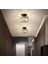 Modern Luxury Plafonyer Tavan Kristal Taşlı Avize Kare Hol Antre Avize Siyah 3