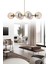 Luxury Modern Tasarım Eskitme 6'li Bal Glop Camlı Avize 1