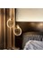 Modern Elegance Luxury Tekli Sarkıt Kristal Camlı LED Avize Gold Sarı Ledli Avize 7