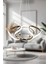 Dron Avize - Rose Gold 3 Renk Led’li Taç Lı Modern LED Avize Aydınlatması 1