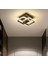 Kare Hol,antre,yatak Odası,çocuk Odası Için Modern LED Avize Siyah Kasa Günışığı 1