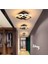 Kare Hol,antre,yatak Odası,çocuk Odası Için Modern LED Avize Siyah Kasa Günışığı 3
