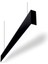 7143 100 cm Linear Modern LED Avize Siyah Sarkıt Armatür Aydınlatma 4000K ( Lineear ) 2