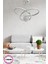 3 Renk Yanabilen Şeker Camlı Modern Ledli Avize 1