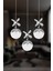 9178-3 3lü Krom Sarkıt LED Avize 2