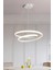 Yüzük Model Sarkıt LED Avize, Kumandalı, 3 Renk Aydınlatmalı, Salon Avizesi 2