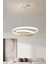 Yüzük Model Sarkıt LED Avize, Kumandalı, 3 Renk Aydınlatmalı, Salon Avizesi 3