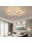 Modern Plafonyer LED Avize Krom Kare Gün Işığı/ Sarı / Beyaz 3