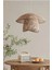 Rattan Bambu Hasır Makrome Sarkıt Avize 40 cm 1