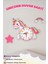 Renkli Ahşap Unicorn Çocuk Odası Duvar Saati Eğitici ve Dekoratif Saat 1