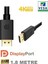 4K Displayport Dp Kablo 280hz/fullhd 165hz/2k 60hz/4k 30hz/5k Ultra Hd 4K V1.2 1.8metre 1