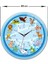 Mavi Çocuk Odası Cam Saati, 40CM Çap, Şık ve Dayanıklı Tasarım 3