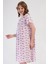 Pamuklu Kadın Kısa Kol Kısa Boy Gecelik , 161781 3