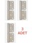 Yaprak Menteşe Saten Çelik 1,80 mm 3 Adet 1