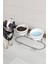 Iki'li Seramik Mama ve Su Kabı, Metal Stand, Siyah, Evcil Hayvanlar Için Şık Set 3