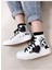 La Bu Bi Baskılı Kalp Bağcık Detay Kız Çocuk Spor Ayakkabı Sneaker 1
