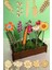 Ahşap Boyama Seti, Çiçek Desenleri, 18-20 Cm, 10 Parça, Standlı, Renkli 3