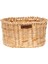 %100 El Yapımı Sık Dokuma Doğal Hasır Sepet | 20X12 cm Çok Amaçlı Organizer | Mutfak, Salon, Yatak Odası Düzenleyici 2