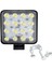 Off Road Sis Gündüz Farı Çalışma Lambası Kare 16 LED Traktör Kamyon Iş Makinesi 3