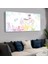 Renkli Çocuk Odası Kanvas Tablo, 120X60 Cm, Beyaz Çerçeveyle Şık Dekorasyon 1