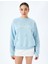 Yeni Sezon Şardonlu Fiyonklu Slogan Baskılı Bisiklet Yaka Sweatshirt 3