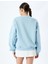 Yeni Sezon Şardonlu Fiyonklu Slogan Baskılı Bisiklet Yaka Sweatshirt 4