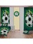 Mavi Futbol Temalı Çocuk ve Bebek Odası Seti (Perde, Yatak Örtüsü, Duvar Saati, Yastık, Kılıf) 1