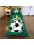 Mavi Futbol Temalı Çocuk ve Bebek Odası Seti (Perde, Yatak Örtüsü, Duvar Saati, Yastık, Kılıf) 2