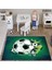 Mavi Futbol Temalı Çocuk ve Bebek Odası Seti (Perde, Yatak Örtüsü, Duvar Saati, Yastık, Kılıf) 4