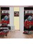 F1 Yarış Arabalı Çocuk ve Bebek Odası Seti (Perde, Yatak Örtüsü, Duvar Saati, Yastık, Kılıf) 1